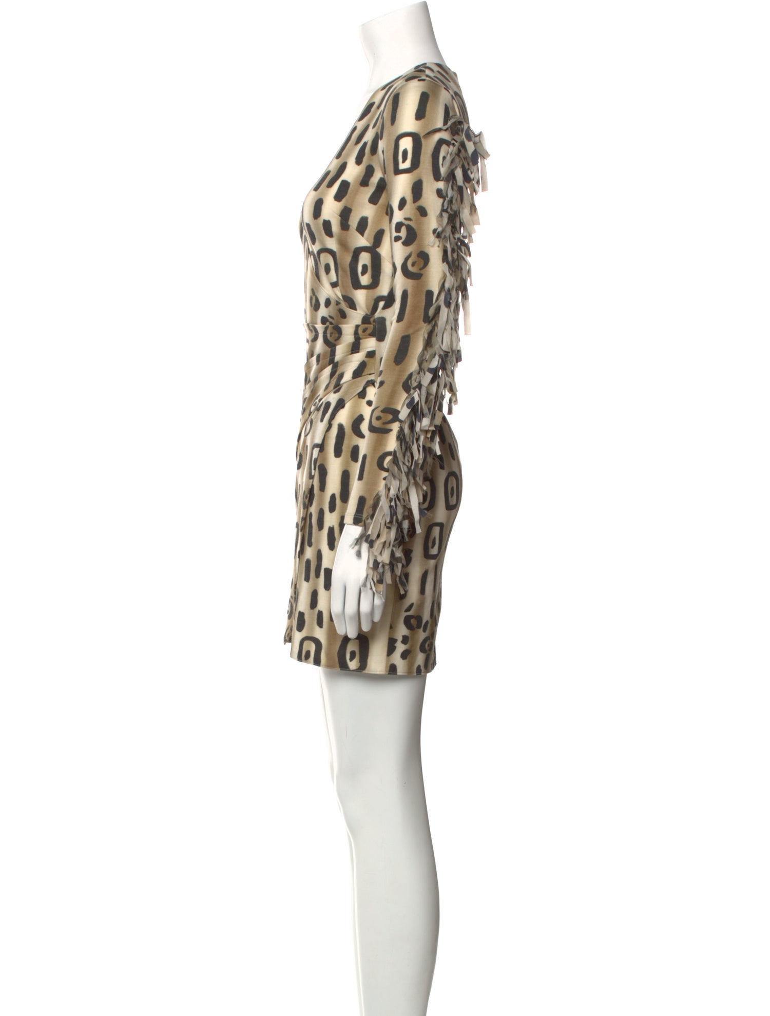 Blumarine Animal Print Mini Dress